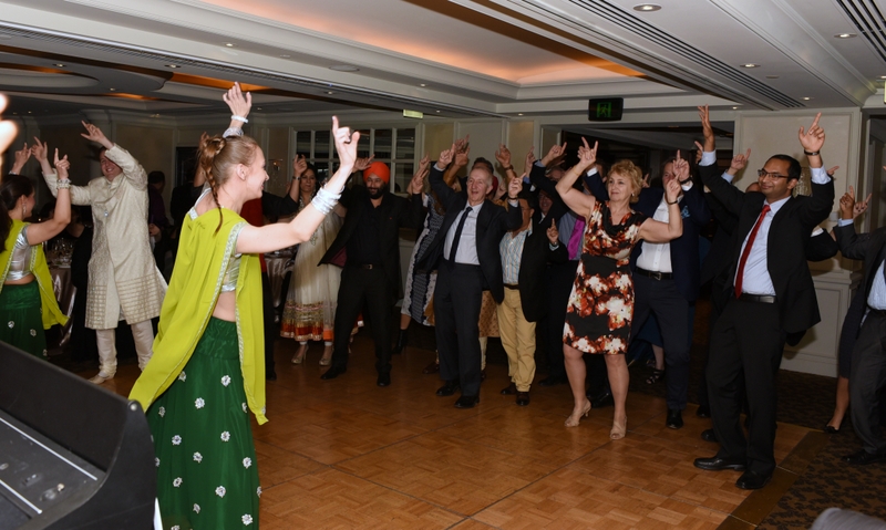 Guests enjoy a Bollywood dance lesson