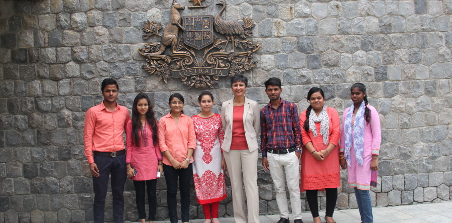 Asha Students Interned at the Australian High Commission, New Delhi