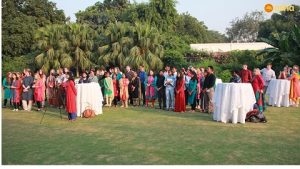 Teams at the British High Commissioner's residence