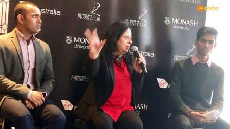 Dr Kiran Martin at the Melbourne Press Club