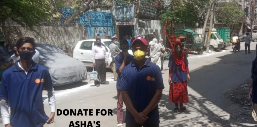 Asha Corona Warriors assist slum dwellers in the Asha slums