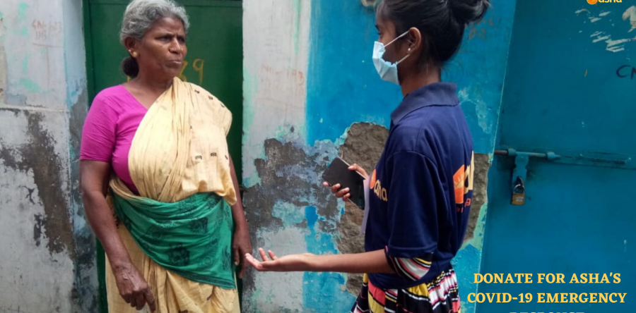 Corona warriors spread awareness and safeguarding guidelines within the slums