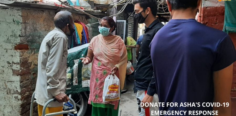 Asha Corona Warriors display Asha value ‘Generosity’ in the slums