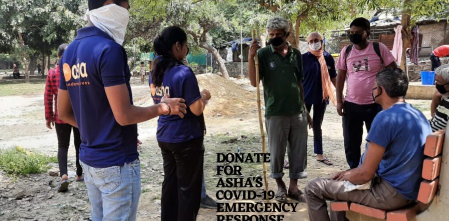 Coronavirus awareness in Asha slums