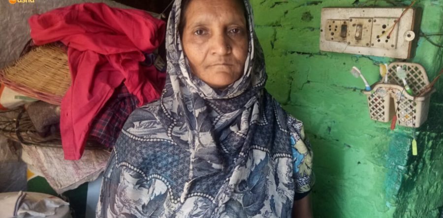 Facing starvation, helpless mother and her family receive relief from Asha