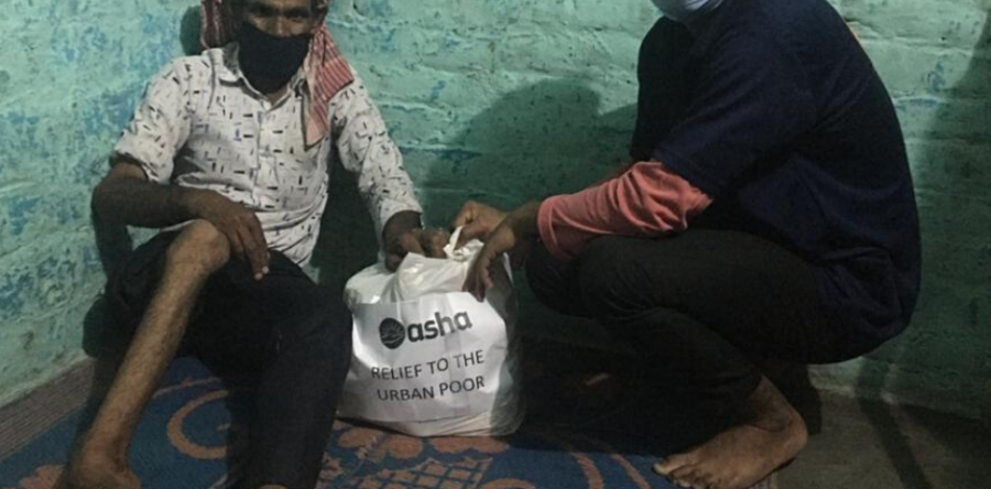 Relief provided to the disabled in Asha communities