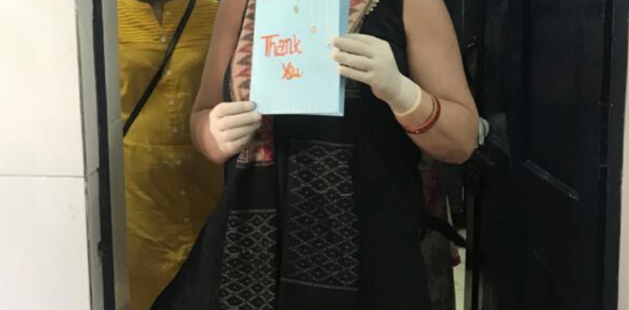 Dr Kiran visits Asha students and Asha Corona Warriors in Zakhira slum community