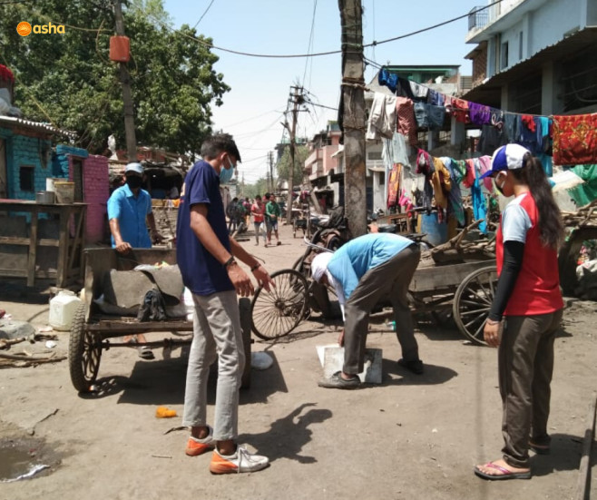 Asha launches a sanitation drive for all slum communities