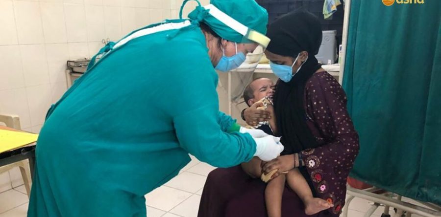 Asha COVID-19 Emergency Response: Typhoid Vaccine procured and administered for all Asha children aged 2 years and above