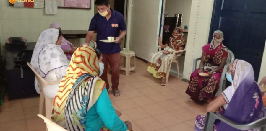 Asha attends to the holistic wellness of the elderly people living in the slums