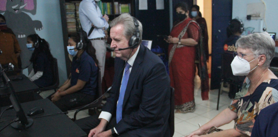 Inauguration of IT Center at Asha’s Mayapuri Slum Community