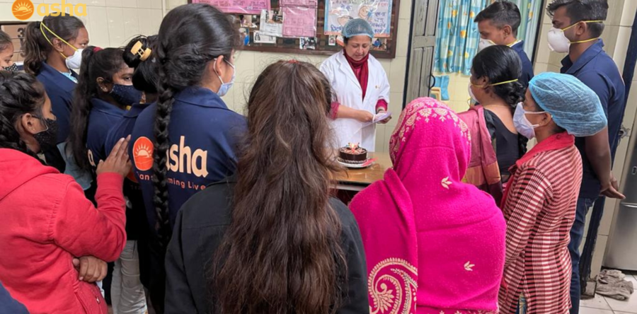 Dr Kiran visits Mayapuri slum community