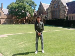 Asha student Sumit from Tigri Slum Community reaches the University of Sydney.